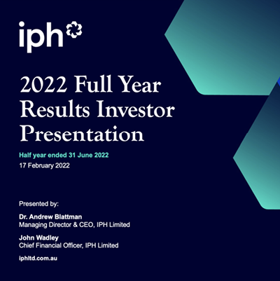 2022 Full Year Results Investor Presentation